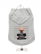 ''Police Mugshot - French Bulldog'' Dog Hoodie / T-Shirt