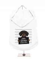 ''Police Mugshot - Dachshund'' Dog Hoodie / T-Shirt