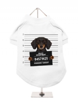 ''Police Mugshot - Dachshund'' Dog T-Shirt