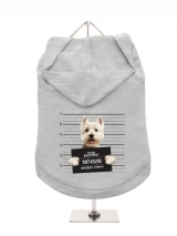 ''Police Mugshot - West Highland Terrier'' Dog Hoodie / T-Shirt