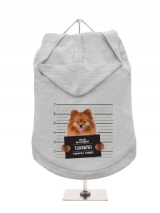 ''Police Mugshot - Pomeranian'' Dog Hoodie / T-Shirt
