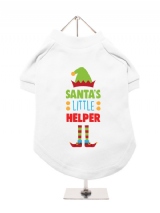 ''Christmas: Santas Little Helper'' Dog T-Shirt