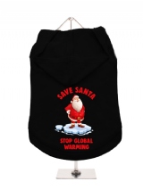 ''Christmas: Stop Global Warming'' Dog Hoodie / T-Shirt