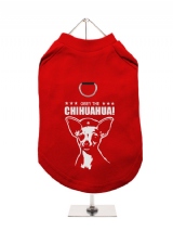 ''Obey The Chihuahua'' Harness-Lined Dog T-Shirt