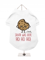 ''Christmas: Santa Was Here'' Dog T-Shirt