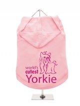 ''Worlds Cutest Yorkie'' Dog Hoodie / T-Shirt