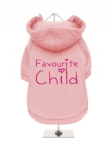 ''Favourite Child'' Fleece-Lined Dog Hoodie / Sweatshirt