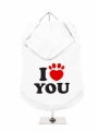 ''I Love You'' Dog Hoodie