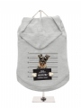 ''Police Mugshot - Schnauzer'' Dog Hoodie