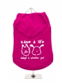 ''Save A Life, Adopt A Shelter Pet'' Dog Hoodie