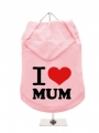 ''Mothers Day: I Love Mum'' Dog Hoodie
