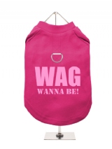 WAG | WANNA BE! - Harness-Lined Dog T-Shirt