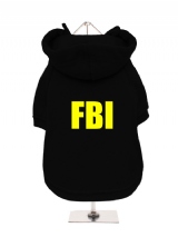 FBI - Fleece-Lined Dog Hoodie / Sweatshirt