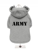 ARMY - Fleece-Lined Dog Hoodie / Sweatshirt